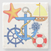 航海の ストーンコースター (正面)