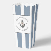 航海の – テーマのフローラいかりほこりっぽいブルーホワイト フェイバーボックス (裏面)