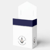 航海の – テーマのフローラいかりピンクネイビーブルー フェイバーボックス (オープン)