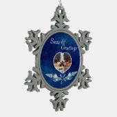 航海の-テーマシーズ&グリーティングホリデー スノーフレークピューターオーナメント (左)