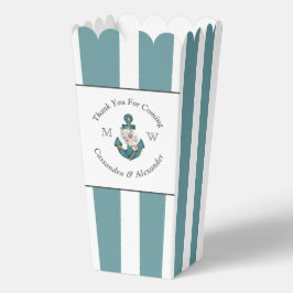 航海の – テーマフローラいかりホワイトアクアティール（緑がかった色）ブルー フェイバーボックス