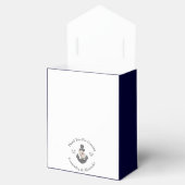 航海の – テーマフローラいかりホワイトネイビーブルー フェイバーボックス (オープン)