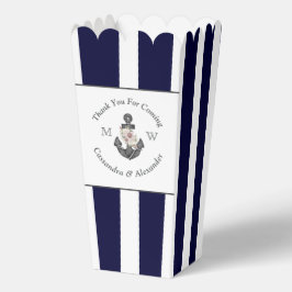 航海の – テーマフローラいかりホワイトネイビーブルー フェイバーボックス