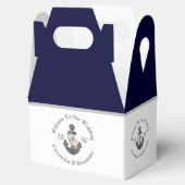 航海の – テーマフローラいかりホワイトネイビーブルー フェイバーボックス (オープン)