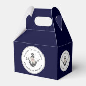 航海の – テーマフローラいかりホワイトネイビーブルー フェイバーボックス (裏面サイド)