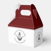 航海の – テーマフローラいかりマルーンBurgundy Red フェイバーボックス (裏面サイド)