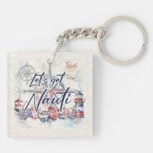 航海の「ナウティを得よう」沿岸海ボート キーホルダー (裏面)