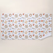 航海の ビーチタオル (正面)