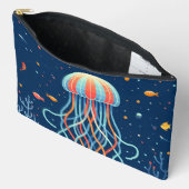 航海の/ビーチ/沿岸クラゲ アクセサリーポーチ (見開き)