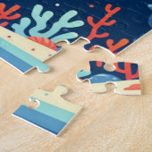 航海の/ビーチ/沿岸クラゲ ジグソーパズル (側面)