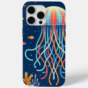 航海の/ビーチ/沿岸クラゲ iPhone 15 PRO MAXケース
