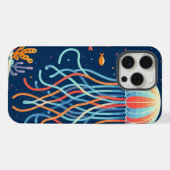 航海の/ビーチ/沿岸クラゲ iPhoneケース (裏面横)