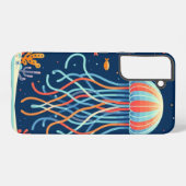航海の/ビーチ/沿岸クラゲ SAMSUNG GALAXYケース (裏面横)