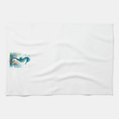 航海の/ビーチ/沿岸海馬アート キッチンタオル (横)