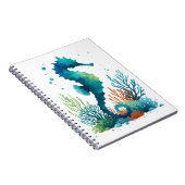 航海の/ビーチ/沿岸海馬アート ノートブック (右側)