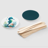 航海の/ビーチ/沿岸海馬アート ハンドファン (組立なし)