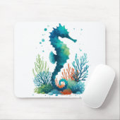 航海の/ビーチ/沿岸海馬アート マウスパッド (マウス)