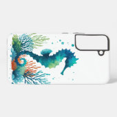 航海の/ビーチ/沿岸海馬アート SAMSUNG GALAXYケース (裏面横)