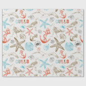 航海の ラッピングペーパー (フラット)