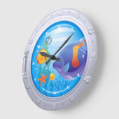 航海の ラージ壁時計 (傾斜)