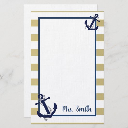 航海の 便箋 (正面/裏面)