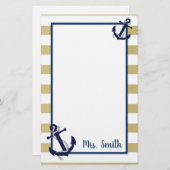 航海の 便箋 (正面/裏面)