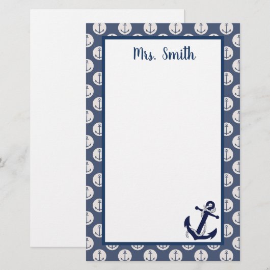 航海の 便箋 (正面/裏面)