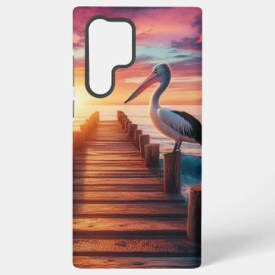 航海の/沿岸/ビーチペリカンサンセット SAMSUNG GALAXY S22 ULTRAケース