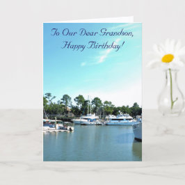 航海の&素晴らし、孫誕生日カード カード