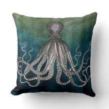 「航海の/Octopus」装飾用クッション