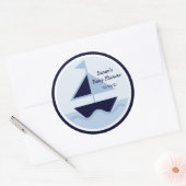 航海の/William/Sailboat/Stickers/Cupcakeトッパー ラウンドシール (封筒)