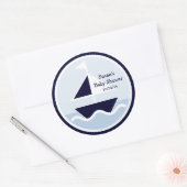 航海の/William/Sailboat/Stickers/Cupcakeトッパー ラウンドシール (封筒)