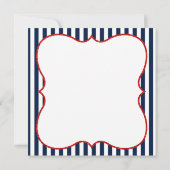 航海のAhoyそれは男の子のベビーシャワーの招待状です 招待状 (裏面)