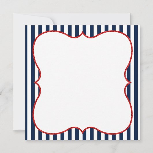 航海のAhoyそれは男の子のベビーシャワーの招待状です 招待状 (裏面)