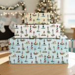 航海のChristmas Light houses Water Color Coastal ラッピングペーパーシート<br><div class="desc">水彩航海ののクリスマスのラッピング紙セットは飾、青や砂や白の背景には、休日のライトハウスのパターンを備えている。マッチング商品のコレクションをチェックして。もっともしマッチする製品や他の色の方法が欲しい場合は、Zazzle Chatを通して連絡私をお願い。</div>