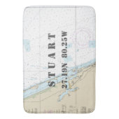 航海のFLの緯度グラフ（シュトゥート） バスマット (正面縦)