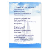 航海のLife Photoの葬儀お祝い テーブルナンバー (裏面)