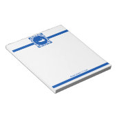 航海のNantucket BlueおよびWhite Notepad ノートパッド (アングル)