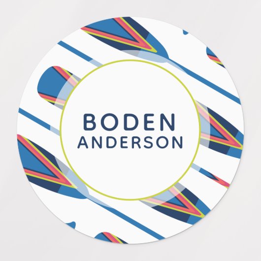 航海のOars名パーソナライズされた防水ラベル ラベル (デザイン1)