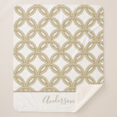 航海のTAUPE ROPE & FAMILY シェルパブランケット (正面)