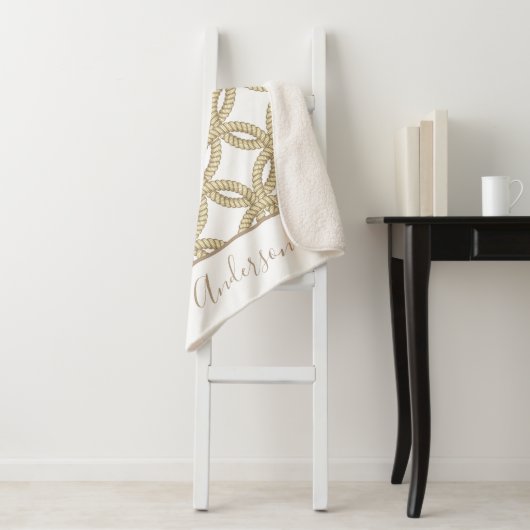 航海のTAUPE ROPE & FAMILY シェルパブランケット (インサイチュ)