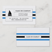 航海は縞で飾ります 名刺 (正面/裏面)