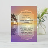 航海または水上パーティーの誕生日招待状 招待状 (スタンド正面)