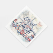 航海をテーマにしたスタンダードランチョン スタンダードランチョンナプキン (角)