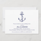 航海をテーマにしたディナークルーズ 招待状 (正面)