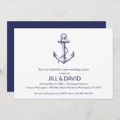 航海をテーマにしたディナークルーズ 招待状 (正面/裏面)