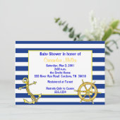 航海をテーマにしたベビーシャワーの招待状 招待状 (スタンド正面)