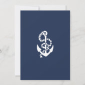 航海をテーマにしたロープとアンカーのエンゲージメントパーティー招待状 招待状 (裏面)