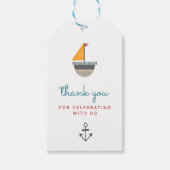 航海をテーマにした感謝タグ ギフトタグ (正面)