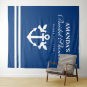 航海をテーマにした結婚前お披露目パーティーの写真撮影用背景 タペストリー (インサイチュ(横))